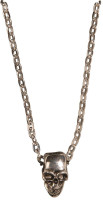 Scary Skull Necklace Argento