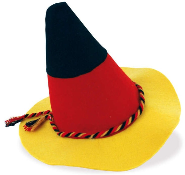 Sombrero de abanico de Alemania Seppl con cordón