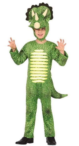 Green Triceratops Dino children's costume