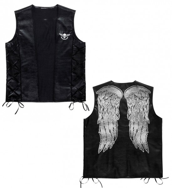Dark rocker angel vest 2