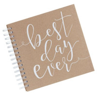 Country love wedding guest book