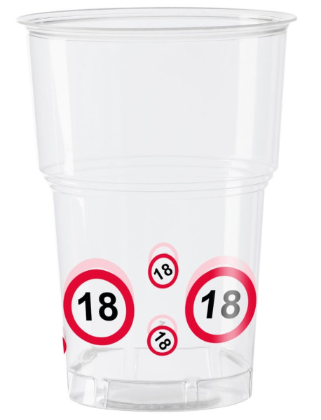 10 traffic sign 18 cups 350ml