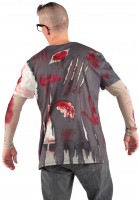 Vista previa: Camisa de zombie de oficina ensangrentada