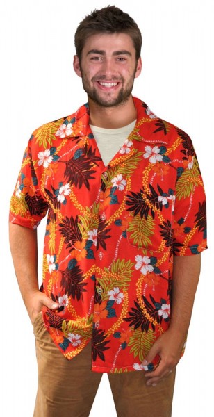 Camisa de hombre Tropical Sea naranja
