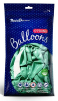 10 Partystar metallic Ballons mint 27cm