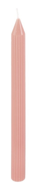 2 candele affusolate, rosa antico, 2 x 25 cm