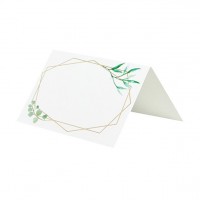 10 geometric wedding place cards