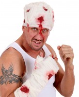 Widok: Krwawy bandaż na głowę