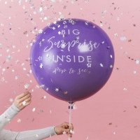 Ballon confettis Starful Birthday XL 91cm