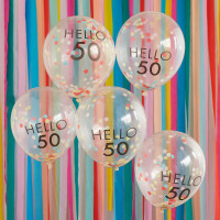 Vorschau: 5 Milestone 50`th Eco Ballons 30cm