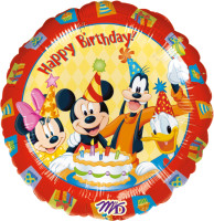 Ballon aluminium Mickey Happy Birthday