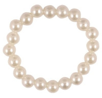Braccialetto di perle bianco Suzie