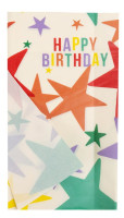 4 wrapping paper sheets birthday star 50 x 70cm