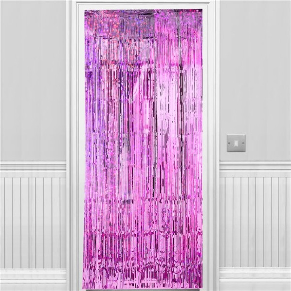 Holo-Party Door Curtain Pink 2.4m