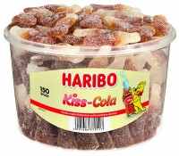 150 Haribo Kiss Cola 1350g