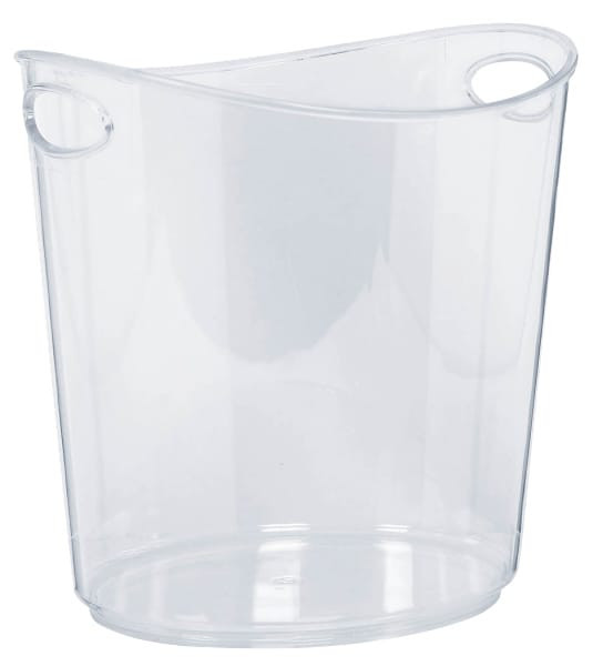 Transparent ice container