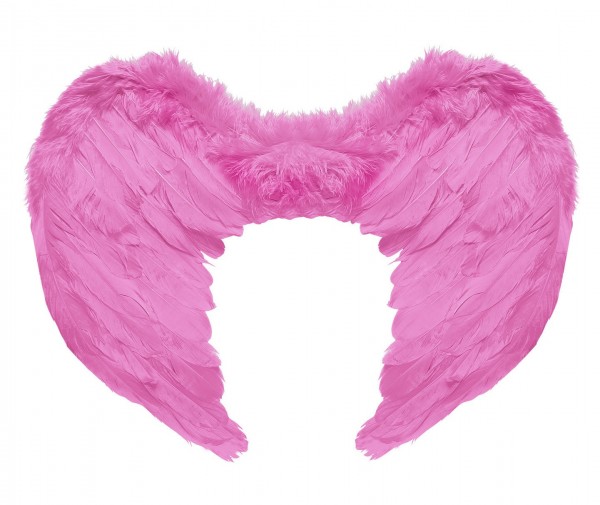 Pink Fluffy Angel Wings 37x50cm 2