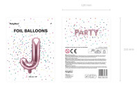 Vorschau: Folienballon J roségold 35cm