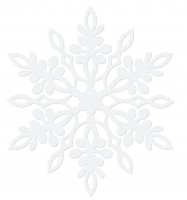 Widok: 10 deco płatków śniegu papier 13cm