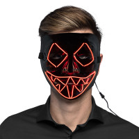 Vista previa: Máscara asesina LED roja