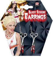 Aperçu: Boucles d'oreilles Halloween Bloody Scissors