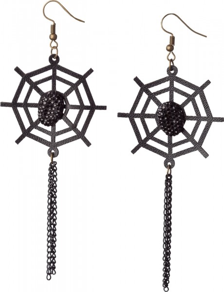 Sonja spider web earrings