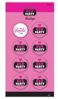 Bottoni Festaioli per le donne Night Pink 8 pezzi
