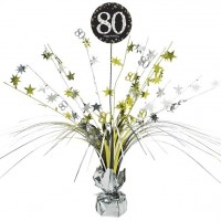 80-års fødselsdag stjerneklar magisk borddekoration 46 cm