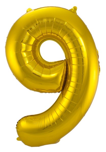Number 9 foil balloon 86cm