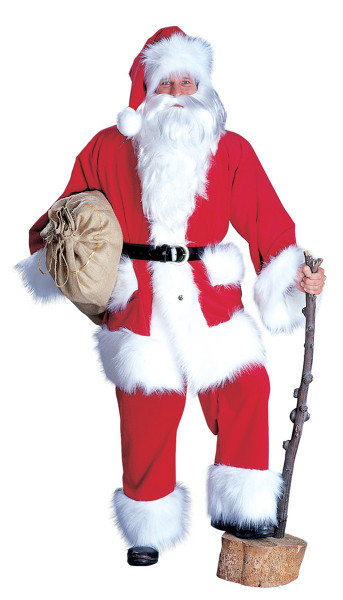 Noble Santa Claus costume made of corduroy