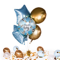 Vorschau: Heliumballon in der Box Baby Boy Leopard