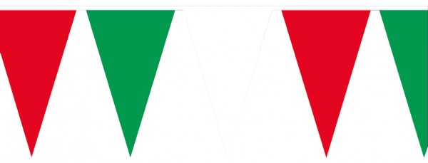 Cadena de banderines de la bandera de Italia Viva Il Bel Paese