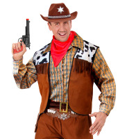 Kowbojski pistolet westernowy w kolorze czarnym