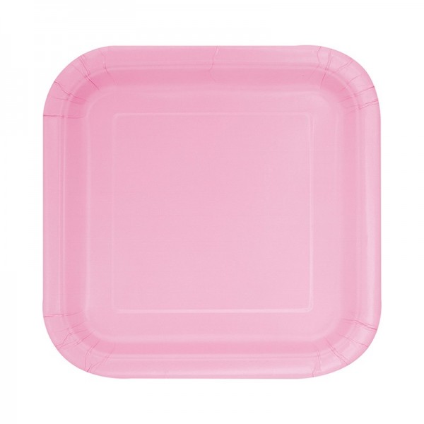 16 piatti di carta per feste Melina Light Pink 18cm