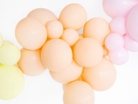 Aperçu: 50 ballons étoiles de fête abricot 30cm