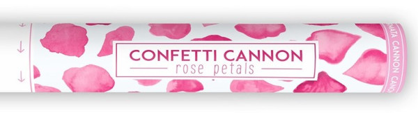 Canon à confettis fleurs roses 40cm