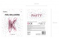 Vorschau: Folienballon K roségold 35cm