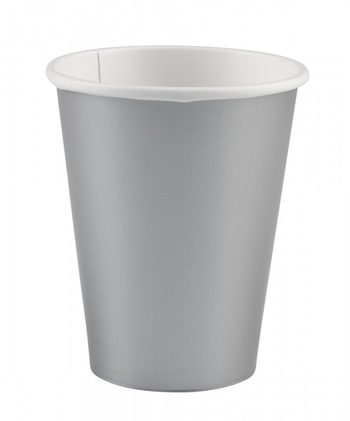 20 paper cups silver 266ml