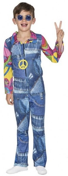 Jeans hippie børn kostum