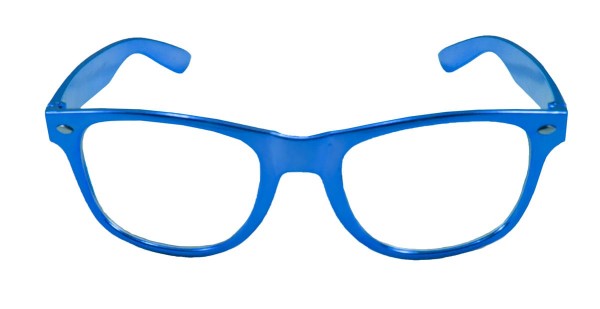 Mallotze blauwe bril