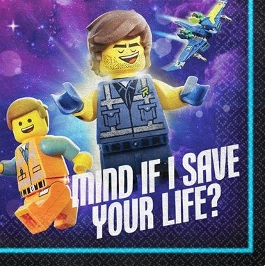 16 tovaglioli Lego Movie 2 25 cm