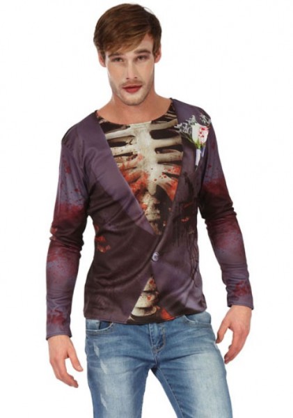 Bloody Valentine Zombie Brudgum 3D-skjorta