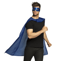 Superhjälteförklädnadsuppsättning blå