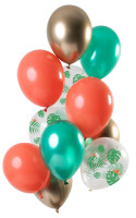 12 Tropische Juwelen Luftballons 30cm
