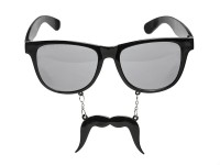 Party glasses with mustache