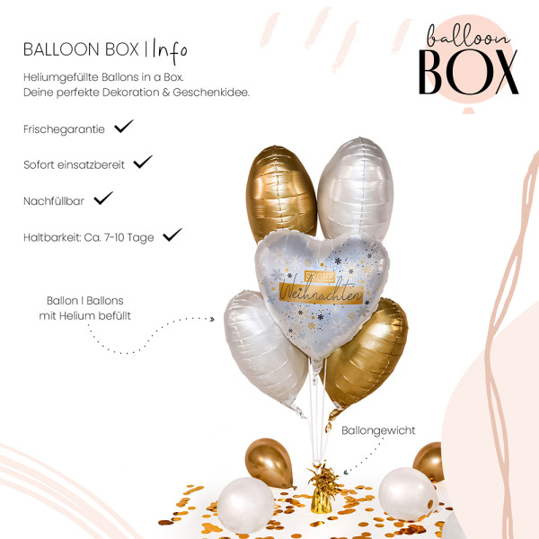 Heliumballon in der Box Snowy Christmas 3