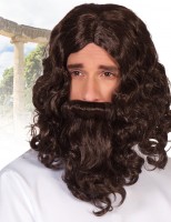 Aperçu: Perruque de berger Messie avec barbe