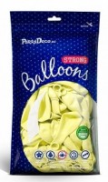Aperçu: 100 ballons étoiles de fête jaune pastel 12cm
