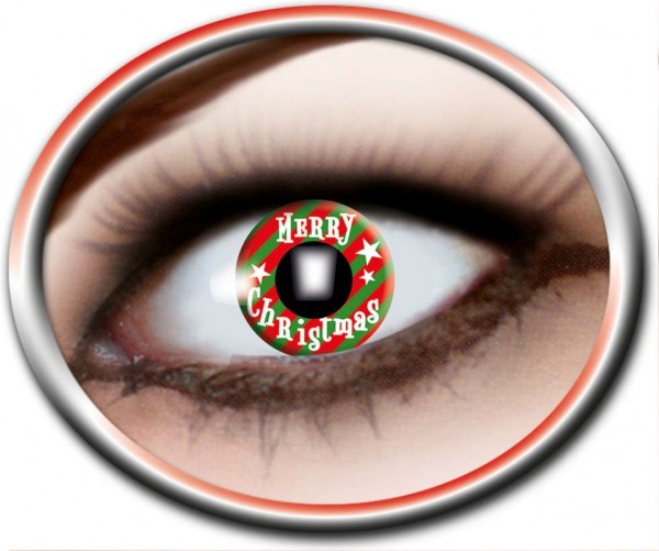 Merry Christmas Weihnachts-Kontaktlinse