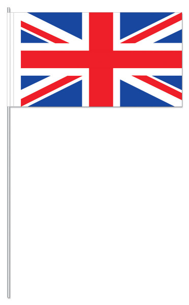 10 Great Britain paper flags 39cm